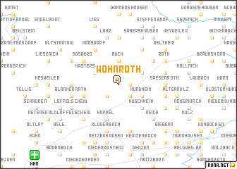 map of Wohnroth