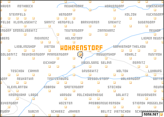 map of Wohrenstorf