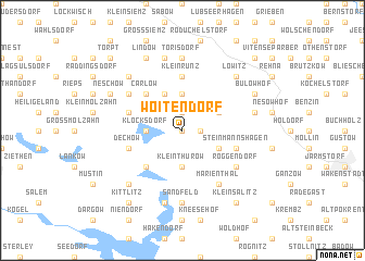 map of Woitendorf