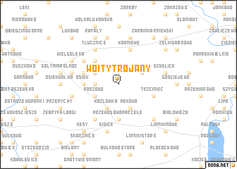 map of Wóity Trojany