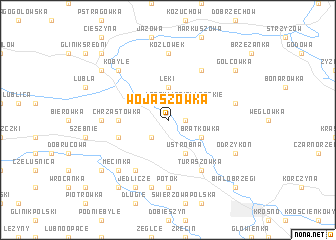 map of Wojaszówka