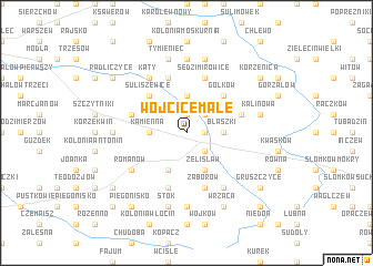 map of Wójcice Małe