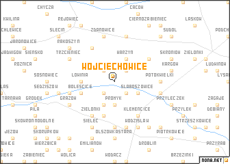 map of Wojciechowice