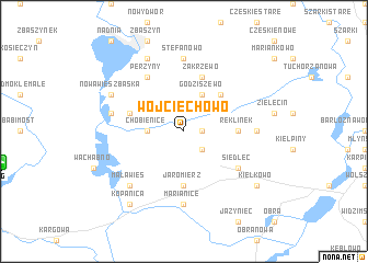 map of Wojciechowo