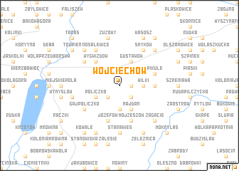 map of Wojciechów