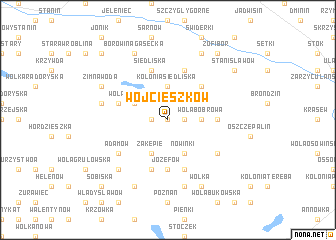 map of Wojcieszków