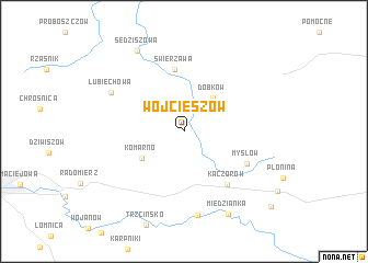 map of Wojcieszów