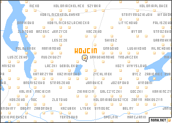 map of Wójcin