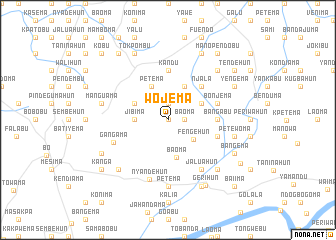 map of Wojema