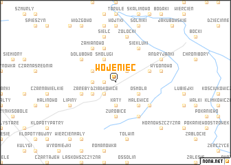 map of Wojeniec