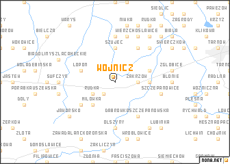 map of Wojnicz