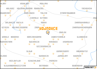 map of Wojnowce