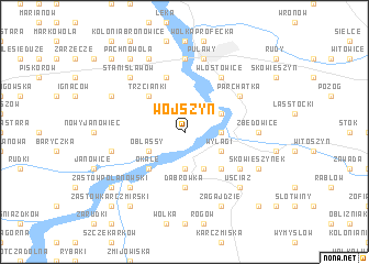 map of Wojszyn