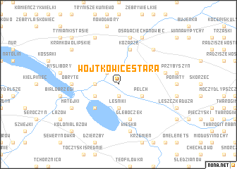 map of Wojtkowice Stara
