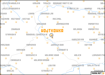 map of Wojtkówka