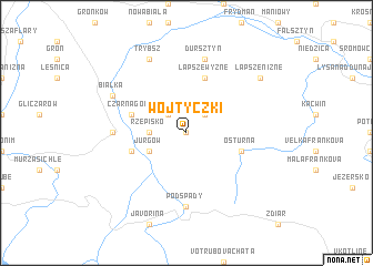 map of Wojtyczki