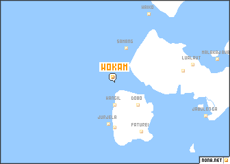 map of Wokam