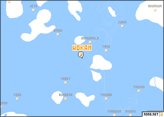 map of Wokam