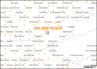 map of Wola Batorska