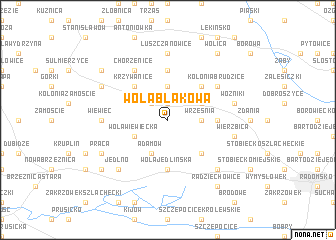 map of Wola Blakowa