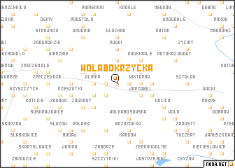 map of Wola Bokrzycka