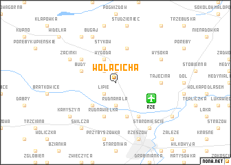 map of Wola Cicha