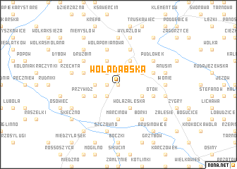 map of Wola Dąbska