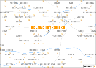 map of Wola Domatkowska