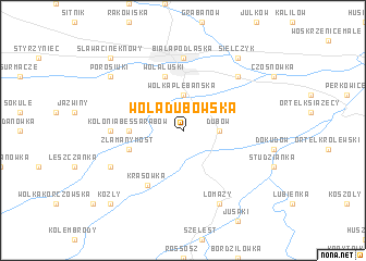 map of Wola Dubowska