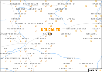 map of Wola Duża