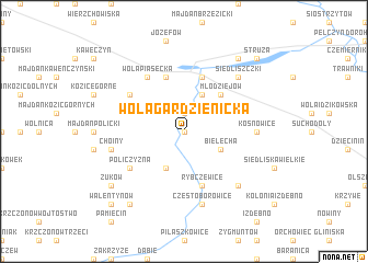 map of Wola Gardzienicka
