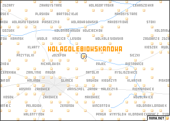 map of Wola Gołębiowska Nowa