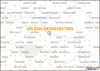 map of Wola Gołębiowska Stara
