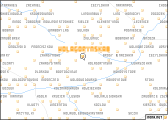 map of Wola Goryńska B
