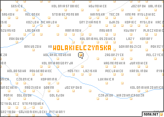 map of Wola Kielczyńska