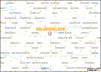 map of Wola Kisielska