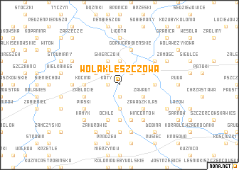 map of Wola Kleszczowa
