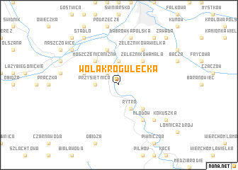 map of Wola Krogulecka