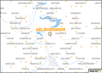 map of Wola Kurowska