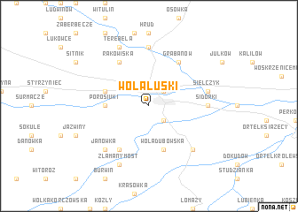 map of Wola Łuski