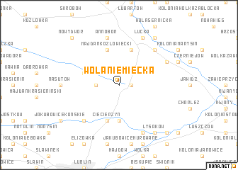 map of Wola Niemiecka