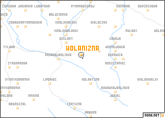 map of Wola Niżna