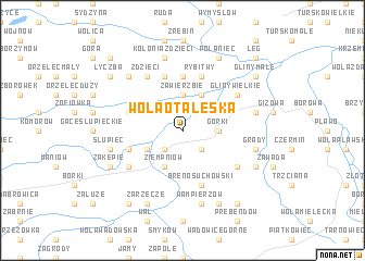 map of Wola Otałęska