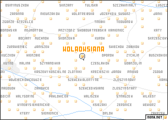 map of Wola Owsiana