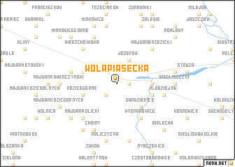 map of Wola Piasecka