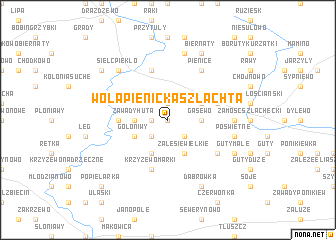 map of Wola Pienicka Szlachta