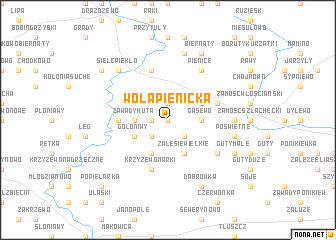 map of Wola Pienicka