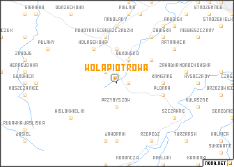 map of Wola Piotrowa