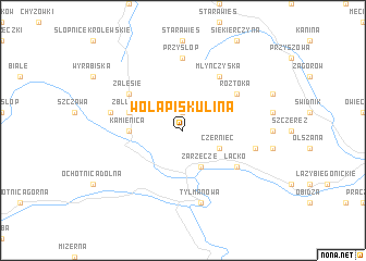 map of Wola Piskulina