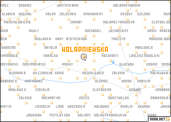 map of Wola Pniewska